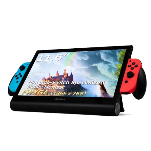 Image of Mobile Monitor 11.6 inch Portable Display with Mobile Battery Dedicated Socket for Switch Tpye-C /HDMI /Touch Panel /PS5 /XBOX /PC /Smartphone PTG-01