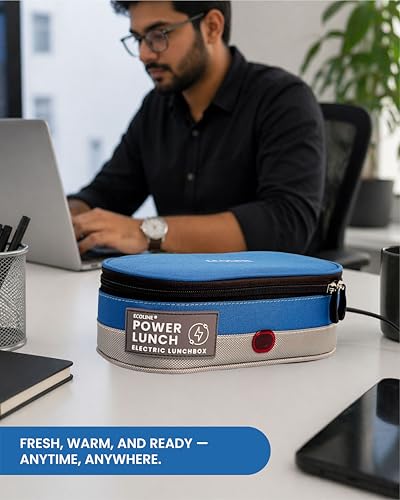 Image of Ecoline Q2, Electric Lunch Box, Capacity 800ml (LightBlue)