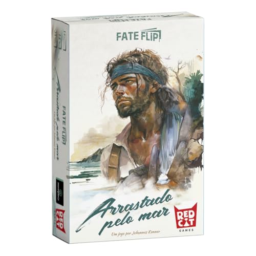 MeepleBR, FateFlip: Arrastado Pelo Mar, Jogo de Cartas Solo, 1 jogador
