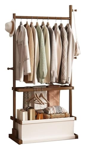 Perchero independiente portátil con barra