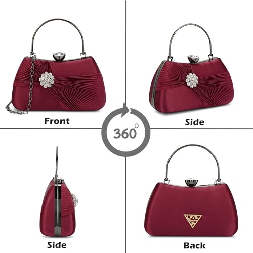 Image of Lavie Signature Women's Bangor Handle Framed Clutch | Ladies Purse | Gift For Women