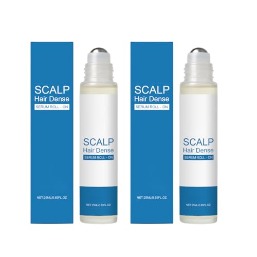 Sérum Roll-On de Romero para el Crecimiento del Cabello, 25 ml x 2 – promueve el flujo de oxígeno y Fortalece el Folículo Piloso, reduce la pérdida de cabello