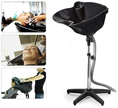 LA PERLA TECH Adjustable Height Hair Basin, Portable Salon Hairdressing Shampoo Sink Washing Hair Basin,