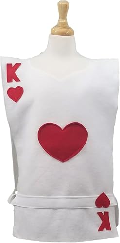Disfraz tipo túnica de rey de corazones (Alicia en el país de las maravillas/soldado de tarjetas) – Tallas para bebé/niño/adolescente/adulto (adulto