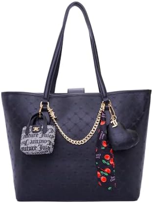 Juicy Couture More is More Tote Bag, Monogram Embossed, with Accessory Holder and Charms image 5