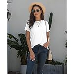 KevaMolly Basic T Shirts for Women UPF 50+ Short Sleeve Casual Summer Tops Trendy Solid Loose Fit Tshirt - Image 5