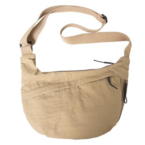 Image of Crescent Crossbody Bags for Women Nylon Travel Luna Hobo Bag Dumpling Purse