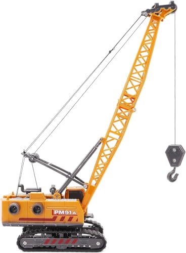 Toyland® Vehículo de juego de grúa de construcción, piezas móviles realistas, juguetes operables para niños, escala 1:55