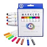 Color Swell 8-Pack Broad Line Markers – Washable, Non-Toxic, Ideal for Kids, Students, Adults, and Classroom Activities
