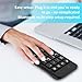 LOONASA Wireless USB & Typec Number Pad, Enhanced Efficiency 23 Keys Numeric Keypad Upgraded Version of 10 Key USB Keyboard Financial Accounting Numpad for Laptop, PC, Notebook, Desktop,Surface Pro