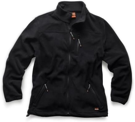 Scruffs T51795 Worker Plus Trouser Black 34R & T54082 Water-Resistant Worker Fleece Black L
