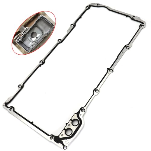 Image of AUTOXBERT Engine LS Oil Pan Gasket Sets for Chevrolet Suburban Chevy GM Sierra Savana Tahoe Yukon Express Hummer Silverado 5.3L 3.6L 4.8L 5.7L 6.0L 6.2L LS1 LS2 LS3 LM7 LQ4 LQ9 12612350, Black