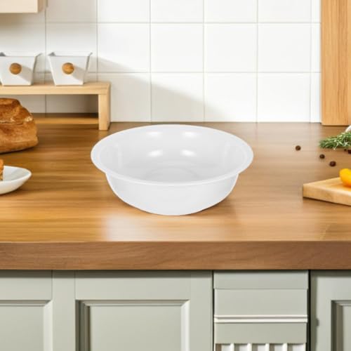 Bassine en émail design rétro classique avec finition blanche durable