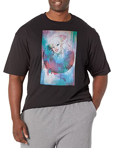 T-shirt Ghost Spider noir homme grande taille 5XL avec portrait Marvel