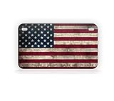 Americana USA Flag Mini-Sized License Plate Retro Vintage United States Flag Motorcycle Tag
