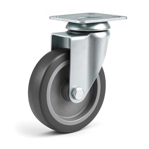 Rueda giratoria sin freno para transporte 100mm 80kg Rueda para muebles Cargas pesadas marcha suave