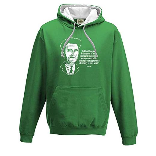 FatCuckoo - George Orwell, Politiskt språk är utformat för att göra att lögner sannolika. - Orwelliskt citat universitet med huva