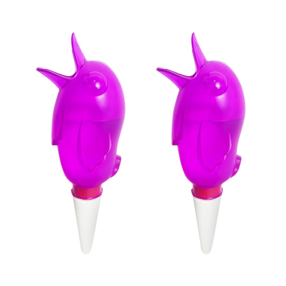 MiOYOOW Lot de 2 Globes d'arrosage pour Plantes, Bulbes d'Arrosage Goutte à Goutte Automatique, Arroseur à Plantes en Forme d'oiseau Dispositif d'arrosage Automatique pour Plantes d'Interieur Fleurs