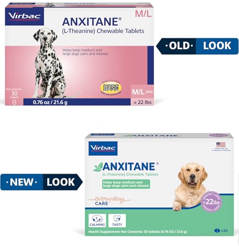 Image of Virbac ANXITANE (L-Theanine) Chewable Tablet - Promotes relaxation for anxious behavior - Medium /Large Dog >22lbs