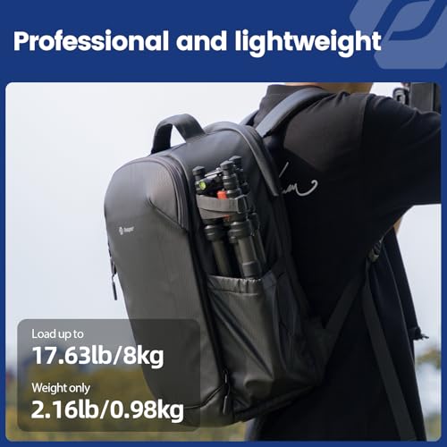 Image of Fotopro 62 inch Carbon Fiber Travel Tripod, Lightweight Compact Camera Tripod with Ball Head, Detachable Monopod with Arca-Swiss Release Plate and Bag, Load up to 8KG /17.63lbs, Weighs only 2lb. Orange