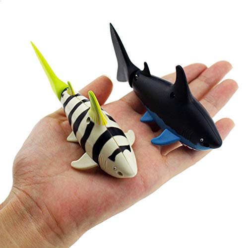 image for Tipmant Mini RC Fish Shark Toys Radio Remote Control Boat Ship Electro