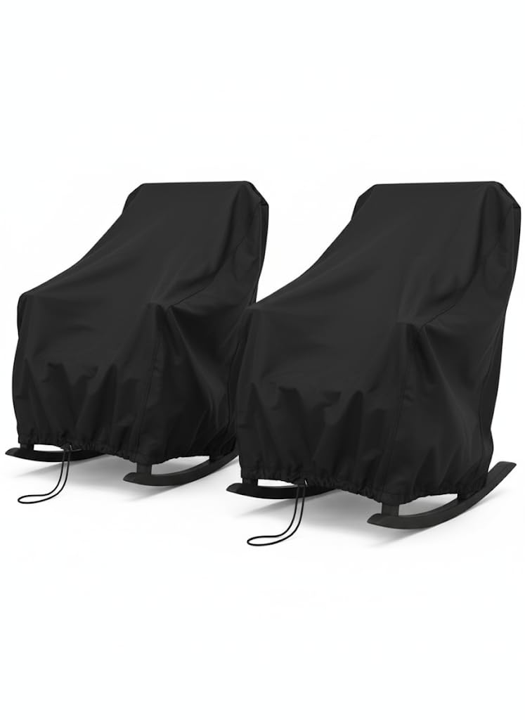 HI···YOUR COVER Patio Chair Covers Waterproof Patio Furniture Covers, 27.5"W x 32.5"D x 43"H for Outdoor Rocking Chair 2 Pack