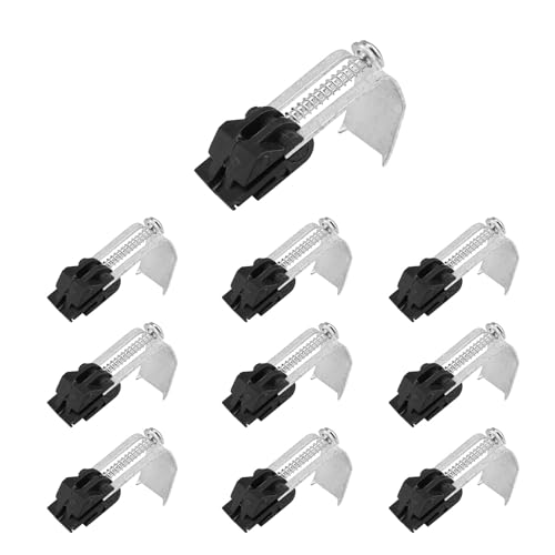 Clips D'évier de Cuisine Installation, HASLED 10 Pièces Clips D'évier Encastrés, Clip de Fixation pour Évier, Angle Réglable, Robuste et Durable, Adapté...