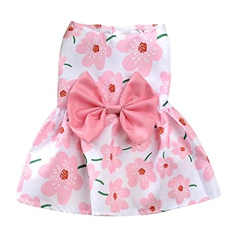 Pomrone Haustier Hundekleid Gänseblümchen Bedruckte Welpenkleider Cover