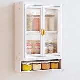 Construction métallique : cette armoire murale noir/blanc pour rangement de salle de bain dispose d'un métal de haute qualité, offrant résistance et durabilité. La structure robuste de ce meuble de rangement pour toilettes assure la stabilité, ce qui le rend idéal pour ranger les articles de toilette et les essentiels de salle de bain tout en maximisant l'espace dans votre salle de bain.