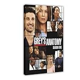 ZAQMKOL Grey's Anatomy TV-Serie-Poster (1) Leinwandposter 