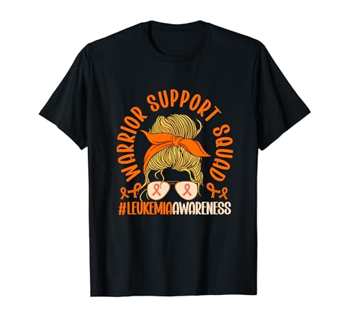 Warrior Support Squad Lutte Ruban orange de sensibilisation à la leucémie T-Shirt