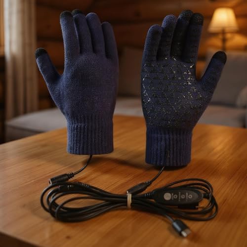Gants chauffants électriques tactiles et imperméables de ski