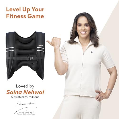 Image of FOVERA Adjustable Neoprene Weighted Vest (5 Kg) - Comfortable Workout Vest for Men & Women | Ideal for Jogging, Running, CrossFit, Cardio & Strength Training | Outdoor & Gym Fitness Vest