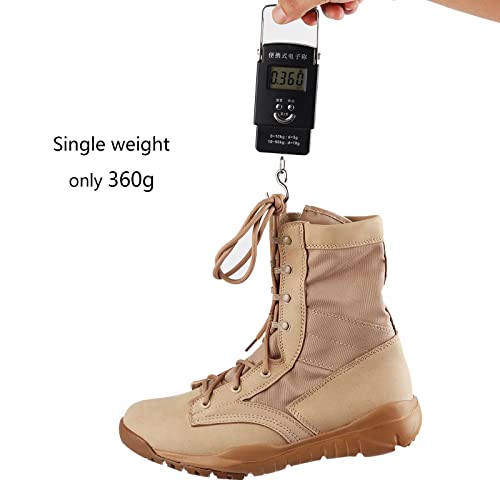 8" Men's Military Tactical Boot Lightweight Breathable Work Boots Outdoor Hiking Combat Jungle Desert Boots2