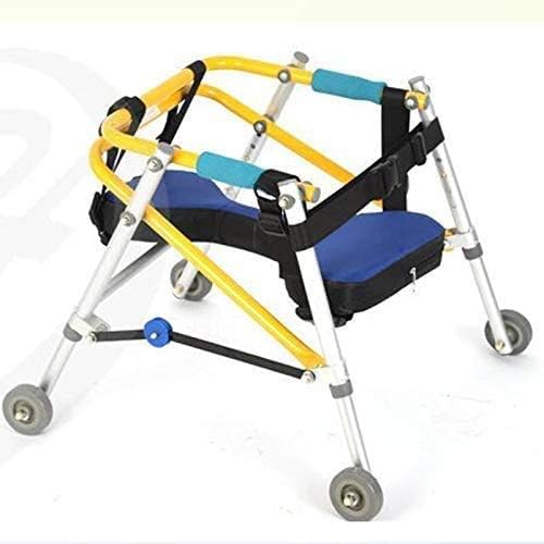 Walker Child Lower Limb Rehabilitation Aids Training Stand Walker Directional Four Wheel Lower Limb Disability Gliding Frame Child Standing Frame(S)