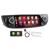 Autoradio per FIAT 500 2007-2015, CarPlay Wireless & Android Auto con sistema Linux, design OEM, Bluetooth 5.0/FM/AM Radio/USB/EQ Audio, DSP, Plug & Play