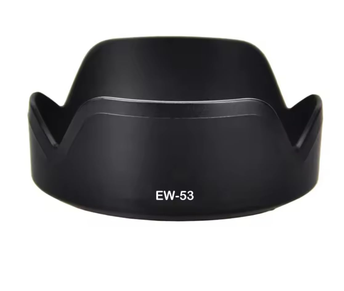 49 mm EW-53 osłona obiektywu | Kompatybilna z Canon EOS R100 R50 M50 Mark II M5 M6, RF-S 18-45 mm F4.5-6.3 is STM, EF-M 15-45 mm f/3.5-6.3 IS STM