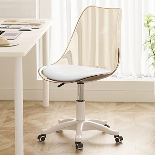 Chaise de bureau pivotante et roulante avec dossier ergonomique en plastique - 2