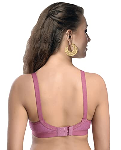 MiEstilo Women's Cotton Blend Non-Padded Wirefree T-Shirt Bra Combo - Image 2