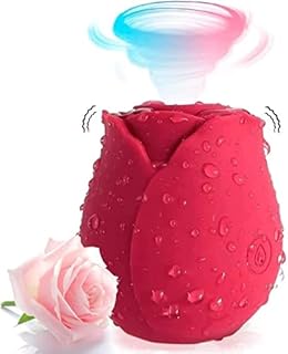 Rose Flower Sucking Toys Massage Sticks for Women Rose Toy with 10 Speeds