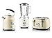 Westinghouse Retroline Frühstück-Set Weiß, Toaster, Standmixer & Wasserkocher, 1.7 Liter, Kalkfilter & Überhitzungsschutz, Vier Schlitz Toaster mit Brötchenaufsatz, Standmixer 3 Geschwindigkeiten