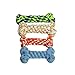 Chien Jouet en Jouet animal de compagnie corde de coton tressé os tressé molaire tige dents nettoyage chiots jouet chien jouet jouet accesorios para perros chien corde jouet ( Color : Random Color )