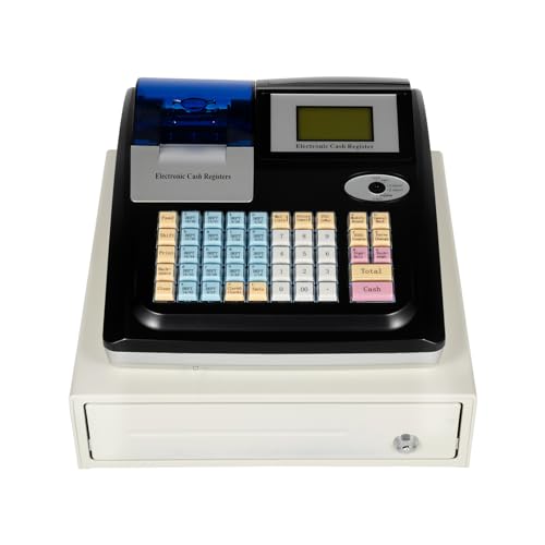 Caja registradora para comercio minorista con 48 teclas LED para gastronomía, versión inglesa