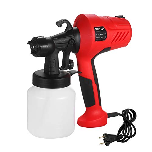 Kecheer Pistola para pintar electrica 800ml,Pistola de pintura profesional,Pulverizadora pintura 400W