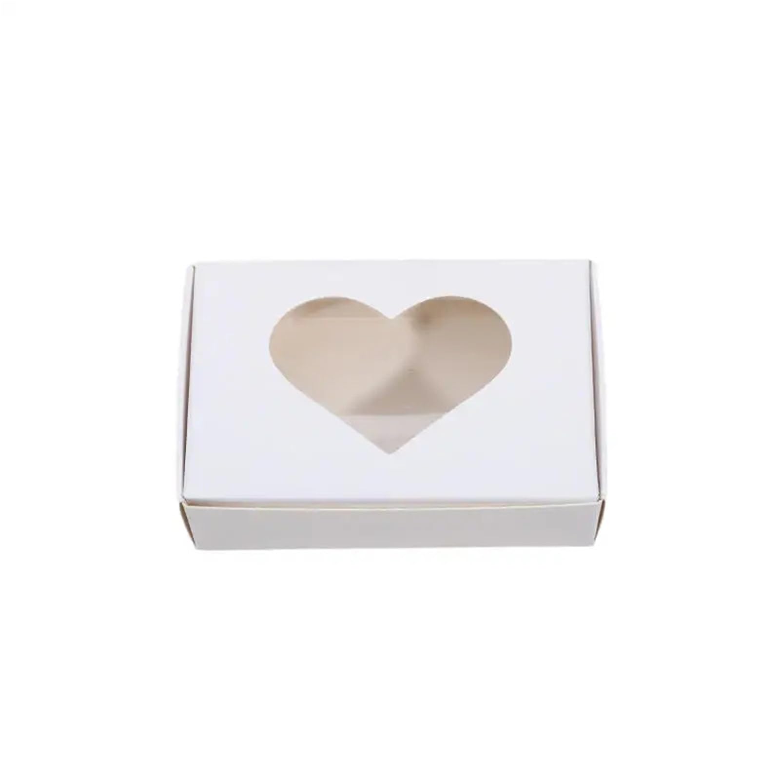 HKYBCF Cake packaging box 25pcs Paper Box With Clear Window Packaging Boxes For Cookies,Candy,Birthday for Wedding(Color 1)