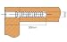 AERZETIX: 100x Tornillo para ensamblaje de muebles euro cabeza avellanada PZ Ø5mm...