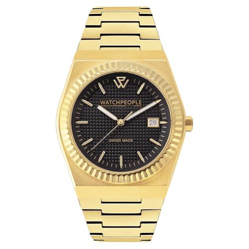 Montre Homme 700392 en acier noir avec cadran analogique élégant