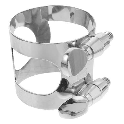 SUPVOX Alto Saxophone Ligature Clip Metal Saxophone Ligature Fastener Mouthpiece Ring for Alto...