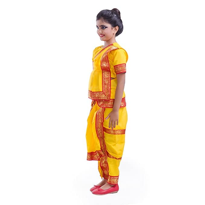 Image of Bharatnatyam readymade Dance dress for Girls and Women