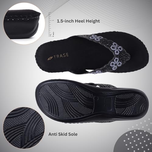 Image of TRASE Ortho Slippers For Women | Slippers For Woman | Lightweight, Comfortable And Stylish Women Slippers | Flats | Soft Women Footwear | Trendy Ladies Chappal | Orthopedic Slippers